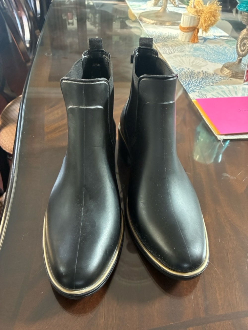 Kate Spade New York Black Solstice Rain Boot Women's Size 11